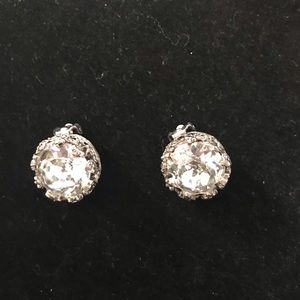Vintage Kramer of New York rhinestone earrings.